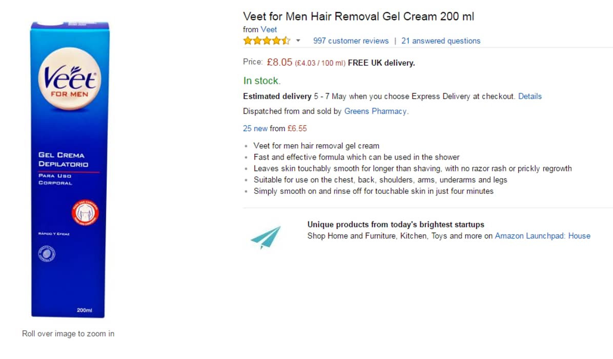 Lad Leaves The Most Ridiculous And Hilarious Review Of Hair Removal Cream  On Amazon - LADbible