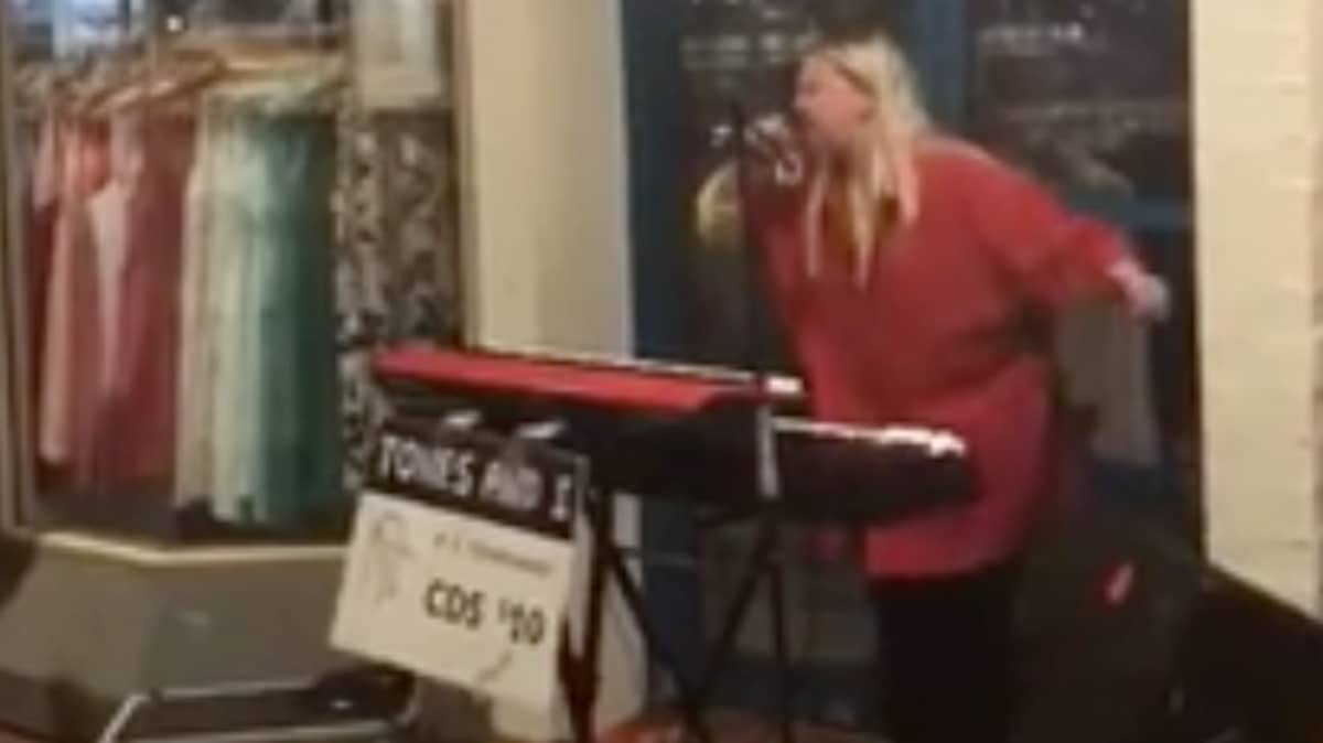 Footage Emerges Of Tones And Singing 'Dance Monkey' A Busker She Was Famous LADbible