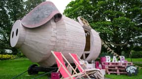 Orchard Pig Cider Has Built A Massive Wooden Pig You Can Stay In