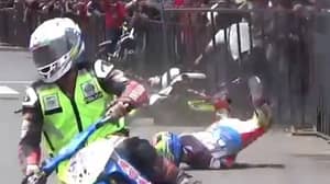 Biker Gets Brutal Revenge On Rival Who Deliberately Bumped Into Him