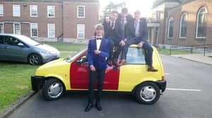 LADs Go To Prom In An Inbetweeners Car They Created Themselves