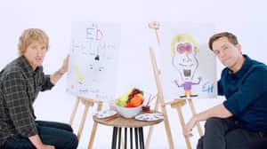 ​Owen Wilson And Ed Helms Paint Priceless Portraits Of Each Other