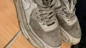 Woman Gets Filthy Trainers Sparkling Clean, But People Can't Believe It's The Same Pair