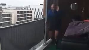 Quarantined Man Runs Marathon On Apartment Balcony During French Coronavirus Lockdown