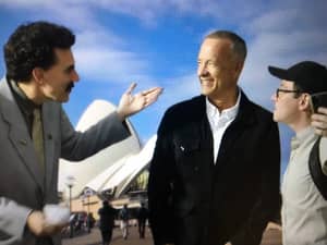 Borat Seen Coughing On Tom Hanks In Controversial Scene From Subsequent Moviefilm