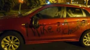 Someone Sprayed 'Mike Is A Cheater' All Over Wrong Car