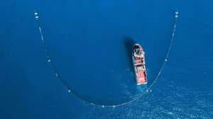 Giant ‘Pac-Man’ System Gets Started On World’s Largest Ocean Cleanup 