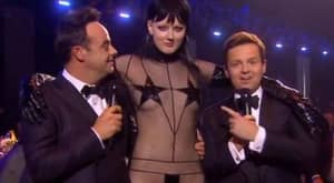 Ant And Dec Given Surprise Of Their Life At Brit Awards By Nearly-Naked Model