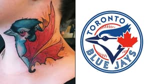 The Girl With The Accidental Blue Jays Neck Tattoo