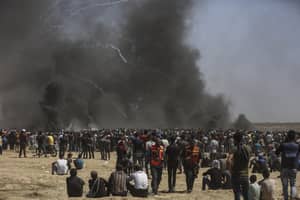 Journalist Narrowly Avoids Sniper Fire And Tear Gas In Gaza 