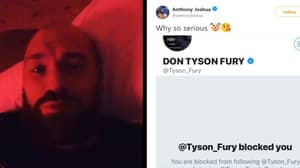 Tyson Fury Blocks Anthony Joshua On Twitter After Calling Him Out In Brutal Rant