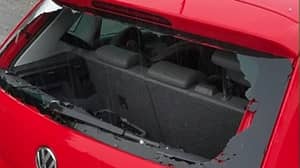 'Golf Ball' Hailstones Smash Through Car Window During Storm 