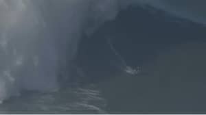 Incredible Moment Female Surfer Breaks World Record By Riding Huge 68ft Wave