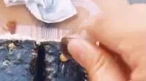 ​Woman’s Viral Hack Shows Ingenious Way Of Eating Sushi With Soy Sauce