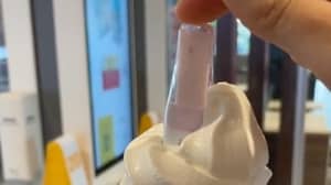 Woman Announces Pregnancy By Putting Test In Partner's McDonald's Ice Cream