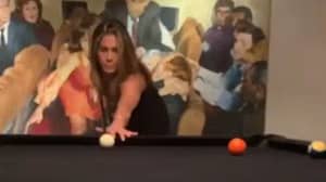 Courteney Cox Shares Video Of Jennifer Aniston's Terrible Pool Skills