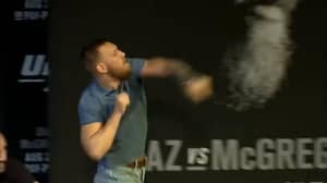 WATCH: Chaos Erupts At McGregor And Diaz UFC 202 Press Conference