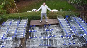 Man Collects 65 Abandoned Tesco Trollies On Patio But Struggles To Return Them