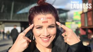 Radio Presenter Selling Advertising Space On Her Forehead For Charity
