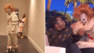 P Diddy Posted The Best Reaction To Being Scared By A Clown On Ellen