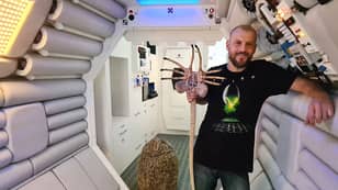 Film Buff Spends More Than £10,000 Building The Spaceship From Alien