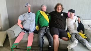 Lads Make Life-Size Dolls To Watch Euro Final With Covid-Positive Pal