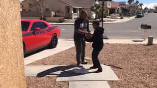 Dad Forces Son To Smash PlayStation 4 With Massive Rock Because Of Bad School Grades