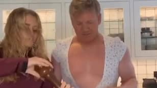 Gordon Ramsay Swaps Clothes With Daughter Tilly In TikTok #FlipTheSwitch Challenge