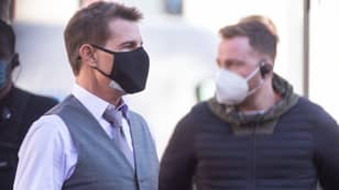 Tom Cruise Wears Two Face Masks On Set Of Mission Impossible 7