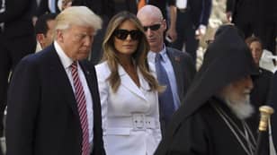 Melania Trump 'Slaps' Donald's Hand Away While On Visit In Israel