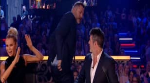 David Walliams Gets His Bum Out On Live TV To Show Off Simon Cowell Tattoo