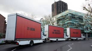 Activists Channel ‘Three Billboards’ Film With Messages Outside Grenfell Tower 