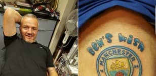 Manchester United Fan Gets City Tattoo To Raise Funds For Friend's Son