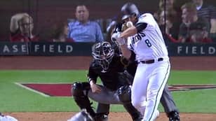 The Moment Chris Iannetta Was Struck In The Face By A 93mph Fastball 