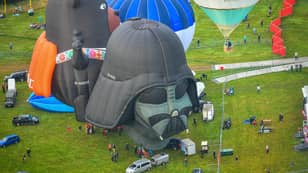 Darth Vader Spotted Floating Across Bristol For International Balloon Fiesta