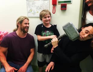 Thor And Loki Actors Visited A Children's Hospital During Break From Filming