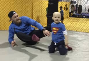 Father Shares Pictures Of Terminally Ill Son Fighting With Conor McGregor