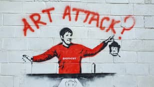 Man Discovers Banksy-Style Neil Buchanan Graffiti On His Garage 