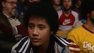 Teenage Dwayne Johnson Watches His Dad Wrestling In 1984