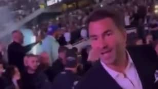 Eddie Hearn Angrily Confronts Heckling Fan After Anthony Joshua Fight