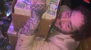 Post Malone Hands Out $50,000 In Cash At Miami Club