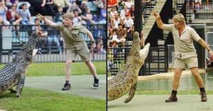Steve Irwin's Son Feeds Same Crocodile At Same Place As His Dad 15 Years Apart