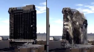 Donald Trump's Casino Demolished With Explosives In 'Las Vegas Style Implosion'