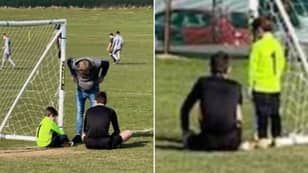 A Young Referee's Heartwarming Actions After 7-Year-Old Didn't Want To Play Anymore Go Viral