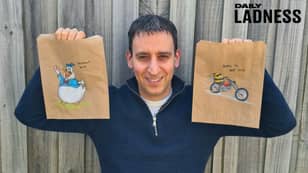 Man Creates Thousands Of 'Dad Jokes' By Drawing On Three Daughters' Lunch Bags Each Morning 