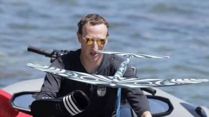 Mark Zuckerberg Seen Surfing With Ankle Bracelet That Drives Sharks Away