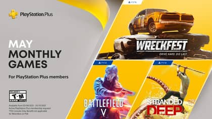 PlayStation Plus May 2021 Free Games Announced As Battlefield V, Stranded Deep and Wreckfest