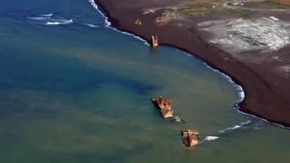 'Ghost Ships' From WWII Brought Up From Sea Bed Following Volcanic Activity