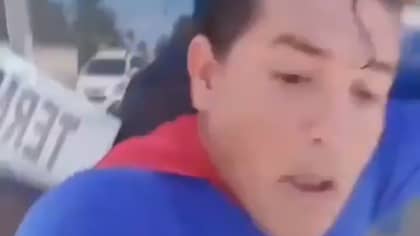 Comedian Dressed As Superman Hit By Bus While Pretending To Stop It