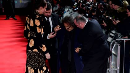 Al Pacino Takes A Tumble On The BAFTA Red Carpet